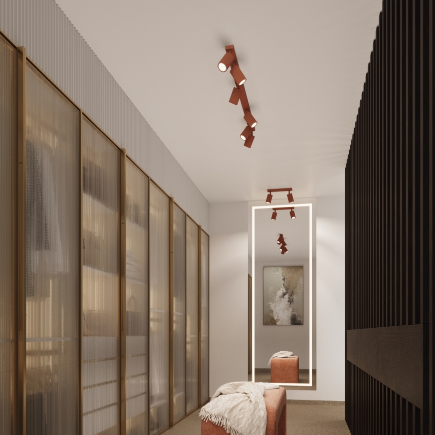 Brilagi - Spottvalgusti CRESTO 2xGU10/10W/230V punane