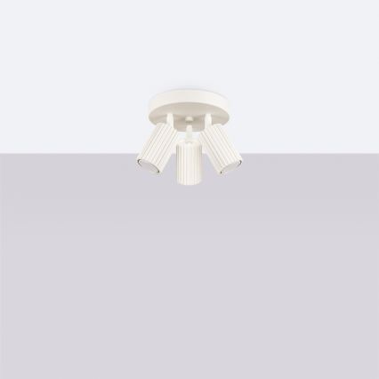 Brilagi - Spottvalgusti CRESTO 3xGU10/10W/230V kreemjas