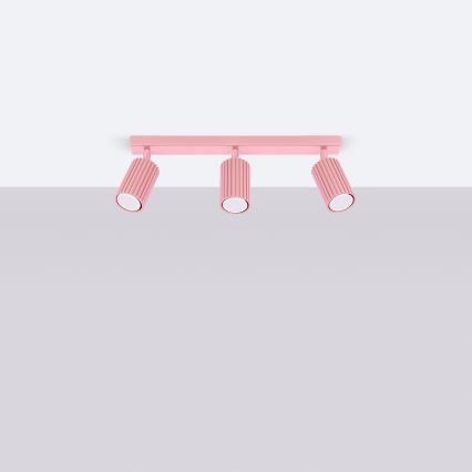 Brilagi - Spottvalgusti CRESTO 3xGU10/10W/230V roosa