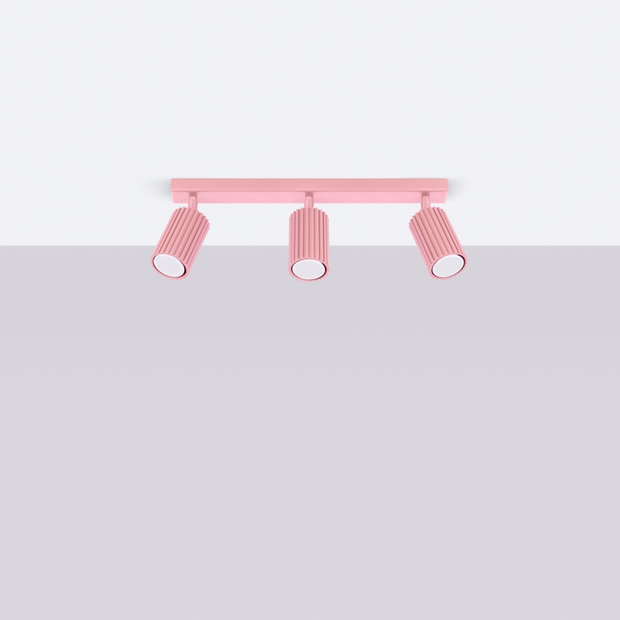 Brilagi - Spottvalgusti CRESTO 3xGU10/10W/230V roosa