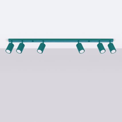 Brilagi - spottvalgusti CRESTO 6xGU10/10W/230V türkiissinine