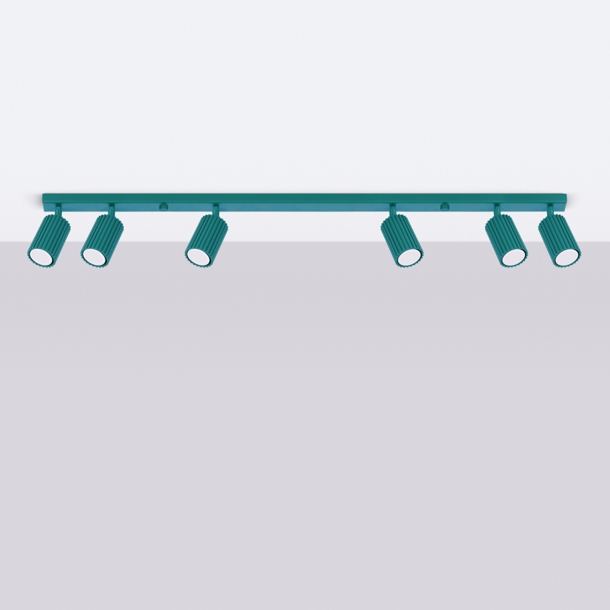 Brilagi - spottvalgusti CRESTO 6xGU10/10W/230V türkiissinine