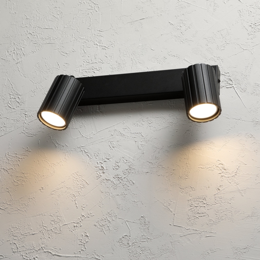 Brilagi - spottvalgusti CRISPINA 2xGU10/10W/230V must