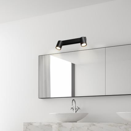 Brilagi - spottvalgusti CRISPINA 2xGU10/10W/230V must