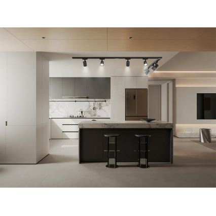 Brilagi - Spottvalgusti HUSKY liistsüsteemile 8xGU10/10W/230V, must