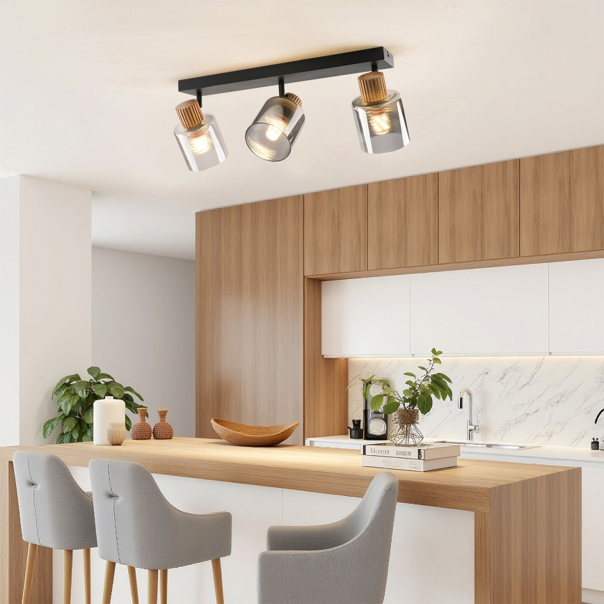 Brilagi - Spottvalgusti HYGGE 3xE14/15W/230V must/suitsune