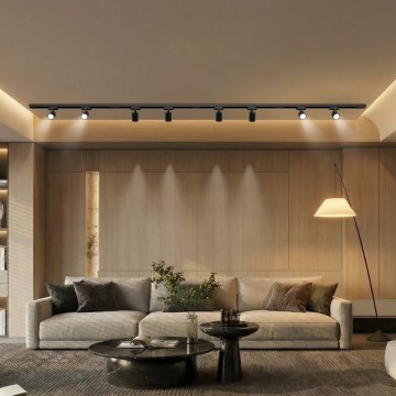 Brilagi - Spottvalgusti liistusüsteemis HUSKY 8xGU10/10W/230V must