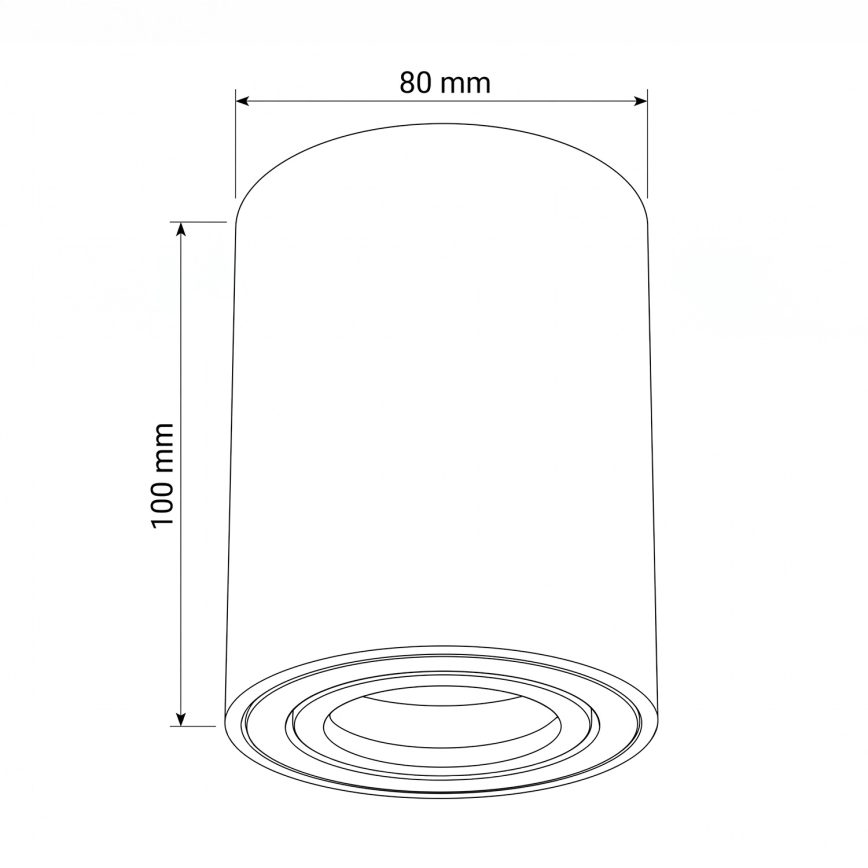 BRILAGI - Spottvalgusti MIA 1xGU10/30W/230V 100x80 mm sinine