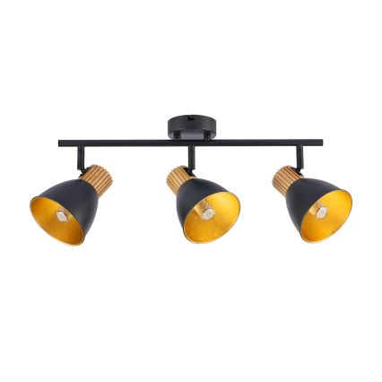 Brilagi - spottvalgusti ODENSE 3xE14/10W/230V puit/must