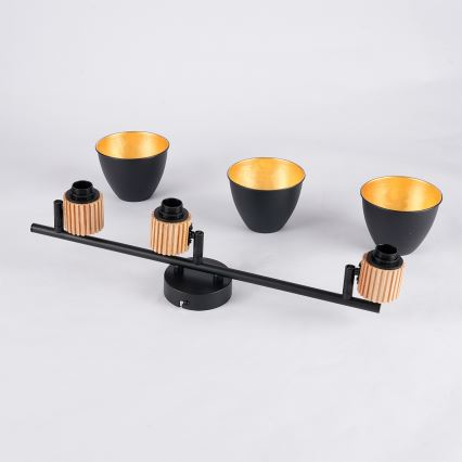 Brilagi - spottvalgusti ODENSE 3xE14/10W/230V puit/must