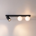 Brilagi - spottvalgusti SELE BALL 1xGU10/30W/230V + 2xG9/10W must