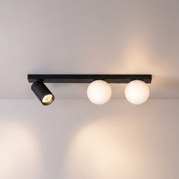 Brilagi - spottvalgusti SELE BALL 1xGU10/30W/230V + 2xG9/10W must