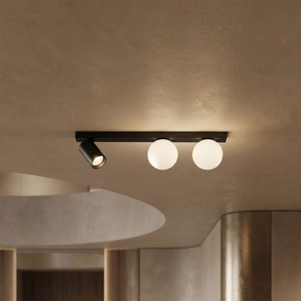 Brilagi - spottvalgusti SELE BALL 1xGU10/30W/230V + 2xG9/10W must