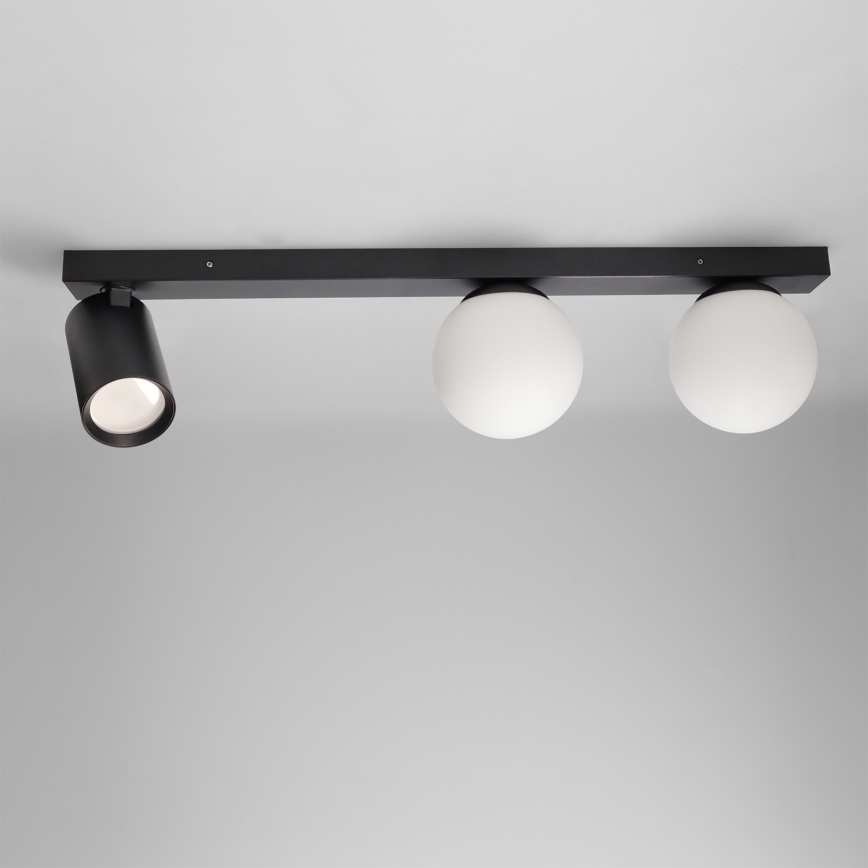 Brilagi - spottvalgusti SELE BALL 1xGU10/30W/230V + 2xG9/10W must