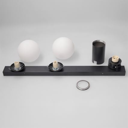 Brilagi - spottvalgusti SELE BALL 1xGU10/30W/230V + 2xG9/10W must