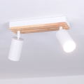 Brilagi - spottvalgusti SELE WOOD ACOUSTIC 2xGU10/30W/230V valge/puit