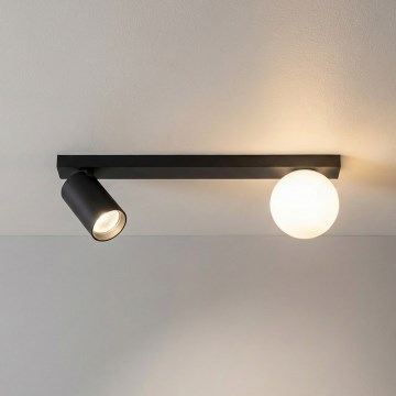 Brilagi - Spotvalgusti SELE BALL 1xGU10/30W/230V + 1xG9/10W must