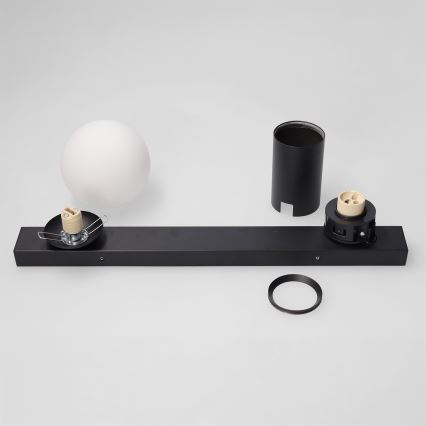 Brilagi - Spotvalgusti SELE BALL 1xGU10/30W/230V + 1xG9/10W must
