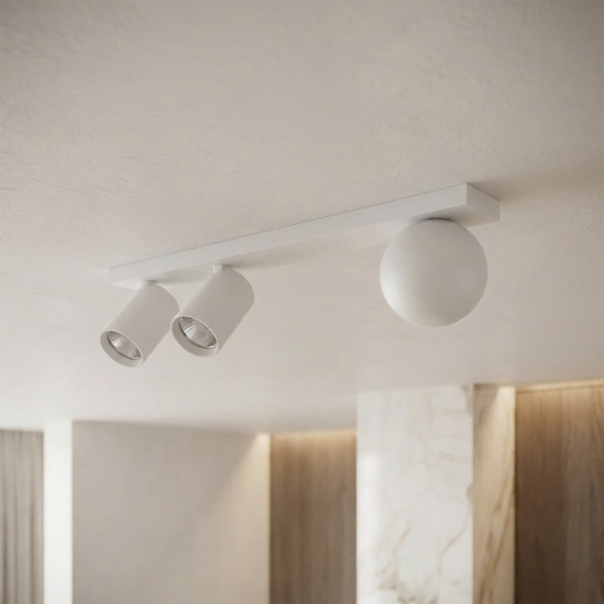 Brilagi - spotvalgusti SELE BALL 2xGU10/30W/230V + 1xG9/10W valge