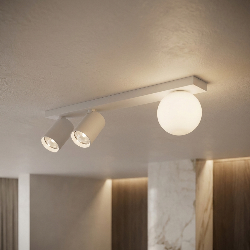 Brilagi - spotvalgusti SELE BALL 2xGU10/30W/230V + 1xG9/10W valge