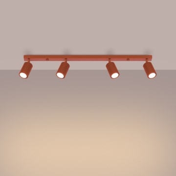 Brilagi - suunatav laelamp CRESTO 4xGU10/10W/230V punane