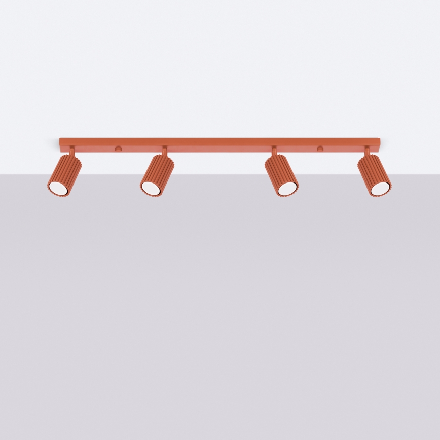 Brilagi - suunatav laelamp CRESTO 4xGU10/10W/230V punane