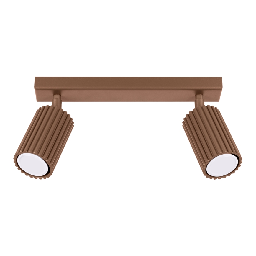 Brilagi - suunatav laevalgusti CRESTO 2xGU10/10W/230V pruun