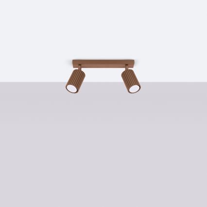 Brilagi - suunatav laevalgusti CRESTO 2xGU10/10W/230V pruun