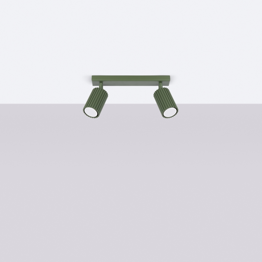 Brilagi - suunatav laevalgusti CRESTO 2xGU10/10W/230V roheline