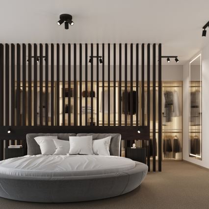 Brilagi - suunatav laevalgusti CRESTO 3xGU10/10W/230V must