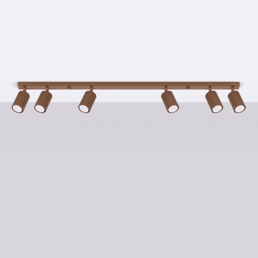 Brilagi - Suunatav laevalgusti CRESTO 6xGU10/10W/230V pruun