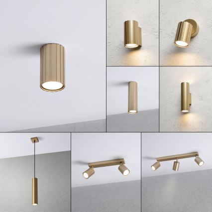 Brilagi - suunatav laevalgusti CRISPINA 1xGU10/10W/230V 10 cm kuldne