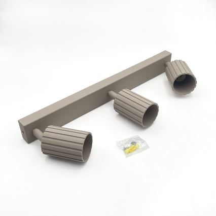 Brilagi - Suunatav laevalgusti CRISPINA 3xGU10/10W/230V beež