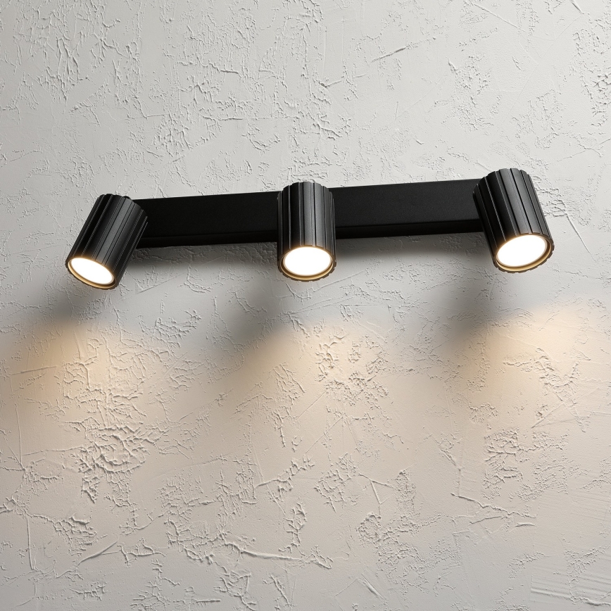 Brilagi - suunatav laevalgusti CRISPINA 3xGU10/10W/230V must