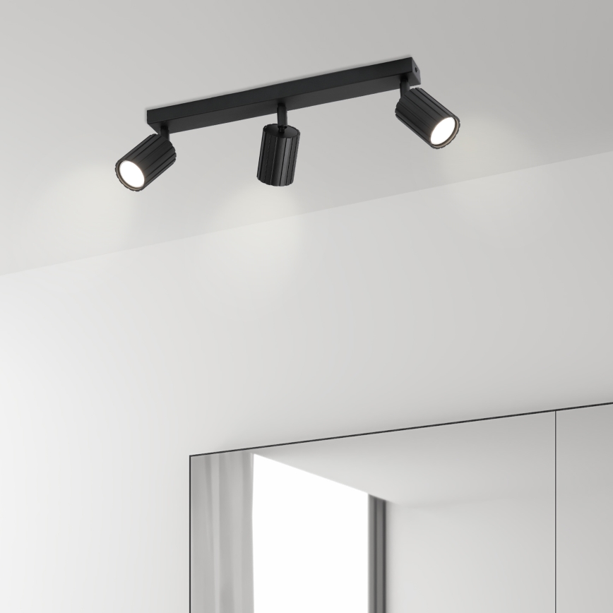 Brilagi - suunatav laevalgusti CRISPINA 3xGU10/10W/230V must