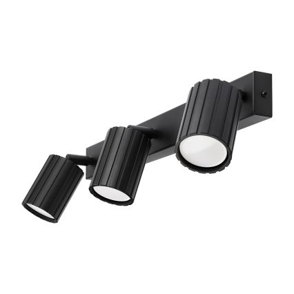 Brilagi - suunatav laevalgusti CRISPINA 3xGU10/10W/230V must