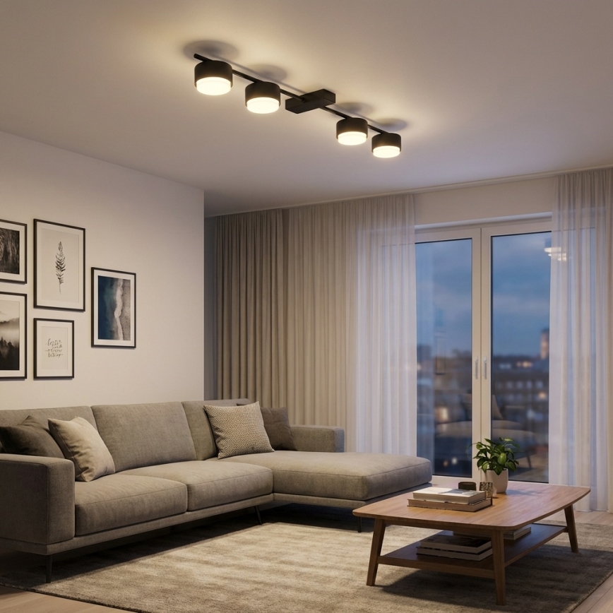 Brilagi - suunatav laevalgusti MONO 4xGX53/12W/230V must