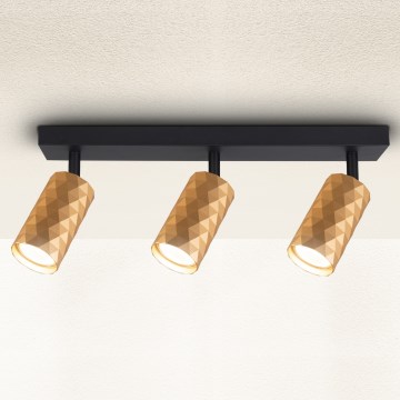 Brilagi - Suunatav laevalgusti SELE DIAMANT 3xGU10/30W/230V kuldne