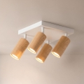 Brilagi - suunatav laevalgusti SELE SQUARE 4xGU10/30W/230V valge/tamme dekor