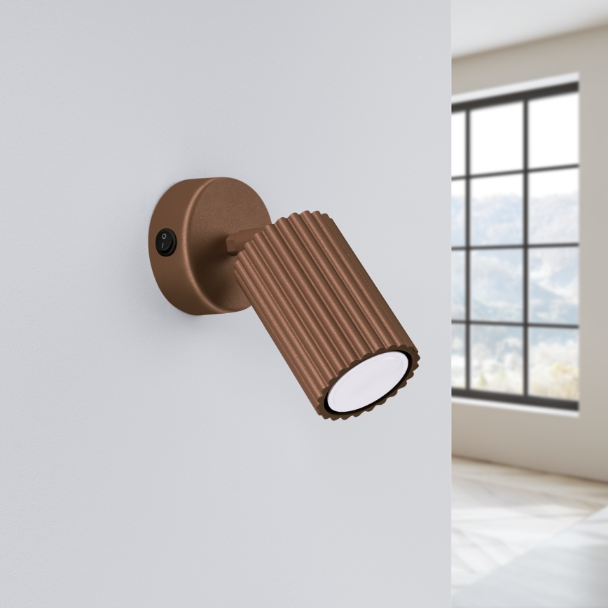 Brilagi - suunatav seinavalgusti CRESTO 1xGU10/10W/230V pruun