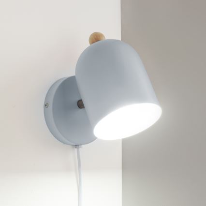 Brilagi - suunatav seinavalgusti GALLION 1xE27/15W/230V sinine