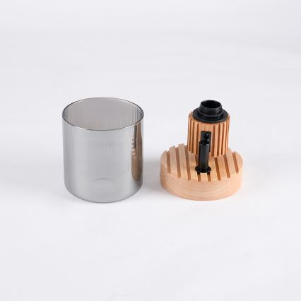 Brilagi - suunatav seinavalgusti HYGGE 1xE14/15W/230V puit/suitsune