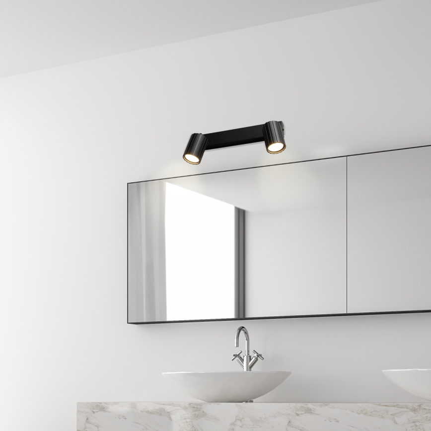 Brilagi - Suunatav valgusti CRISPINA 2xGU10/10W/230V must