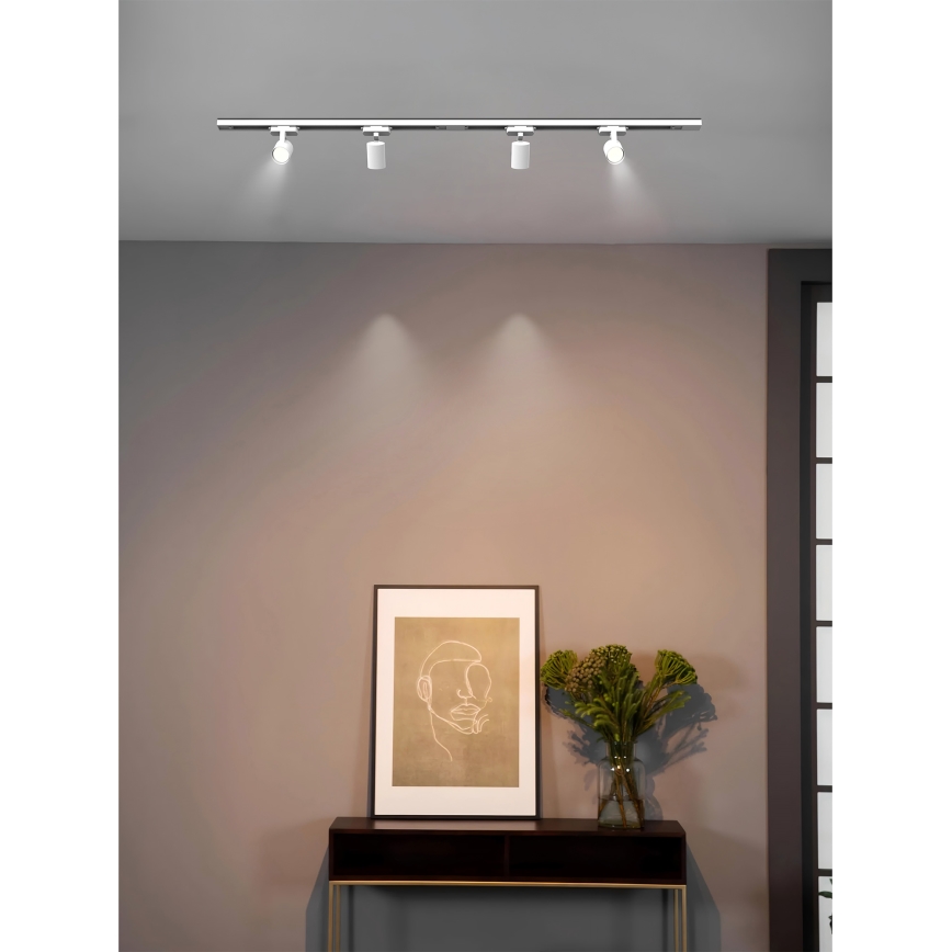 Brilagi - Suunatav valgusti rööbivalgustussüsteemile HUSKY 4xGU10/10W/230V, valge