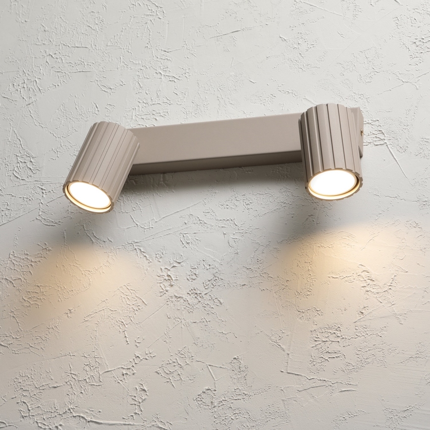 Brilagi - suunav laevalgusti CRISPINA 2xGU10/10W/230V beež