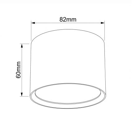 BRILAGI - Suunav laevalgusti SMOOTH 1xGX53/15W/230V 60x82 mm pruun