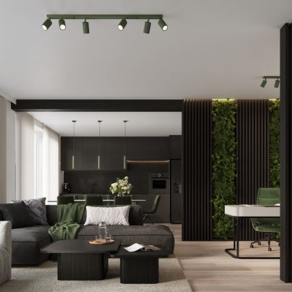 Brilagi - suunav valgusti CRESTO 4xGU10/10W/230V roheline