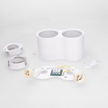 BRILAGI - Suunav valgusti MIA DOUBLE 2xGU10/30W/230V valge