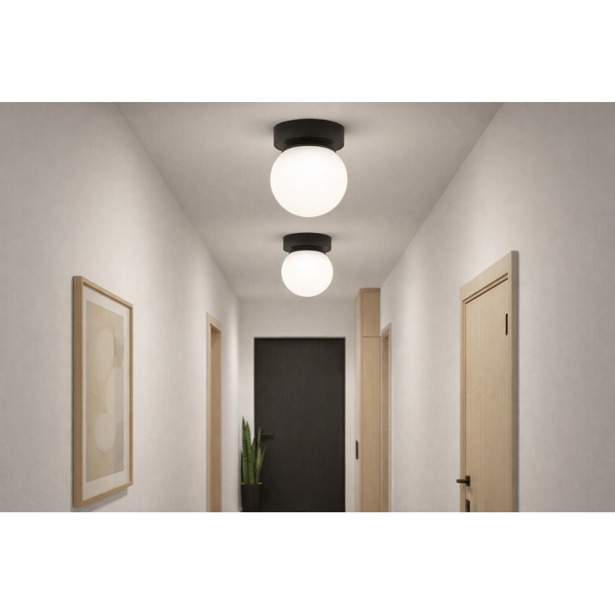 BRILAGI - suunav valgusti MILO 1xE27/60W/230V, läbimõõt 15 cm, must