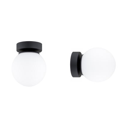 BRILAGI - suunav valgusti MILO 1xE27/60W/230V, läbimõõt 15 cm, must